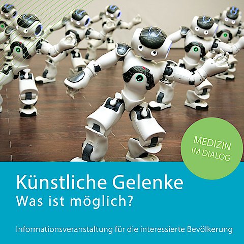 Tanzende Roboter mit klar erkennbaren Gelenken.